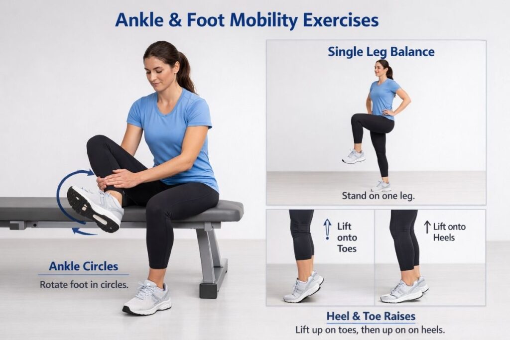 foot and ankle exercises improving balance mobility and joint support
