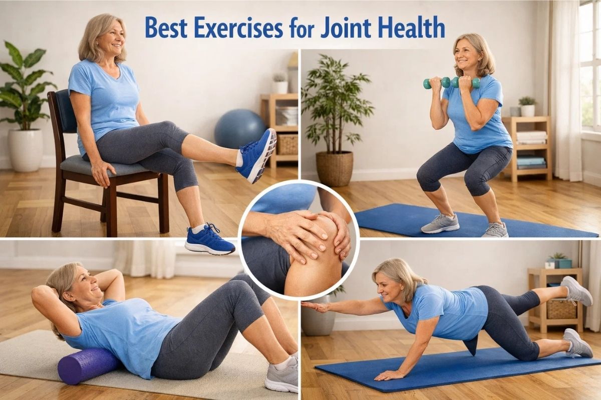 person performing joint-friendly exercises to improve overall joint health